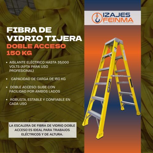 FIBRA DE VIDRIO TIJERA DOBLE ACCESO 150 KG