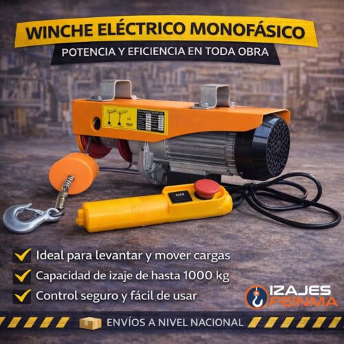 WINCHE ELÉCTRICO MONOFÁSICO