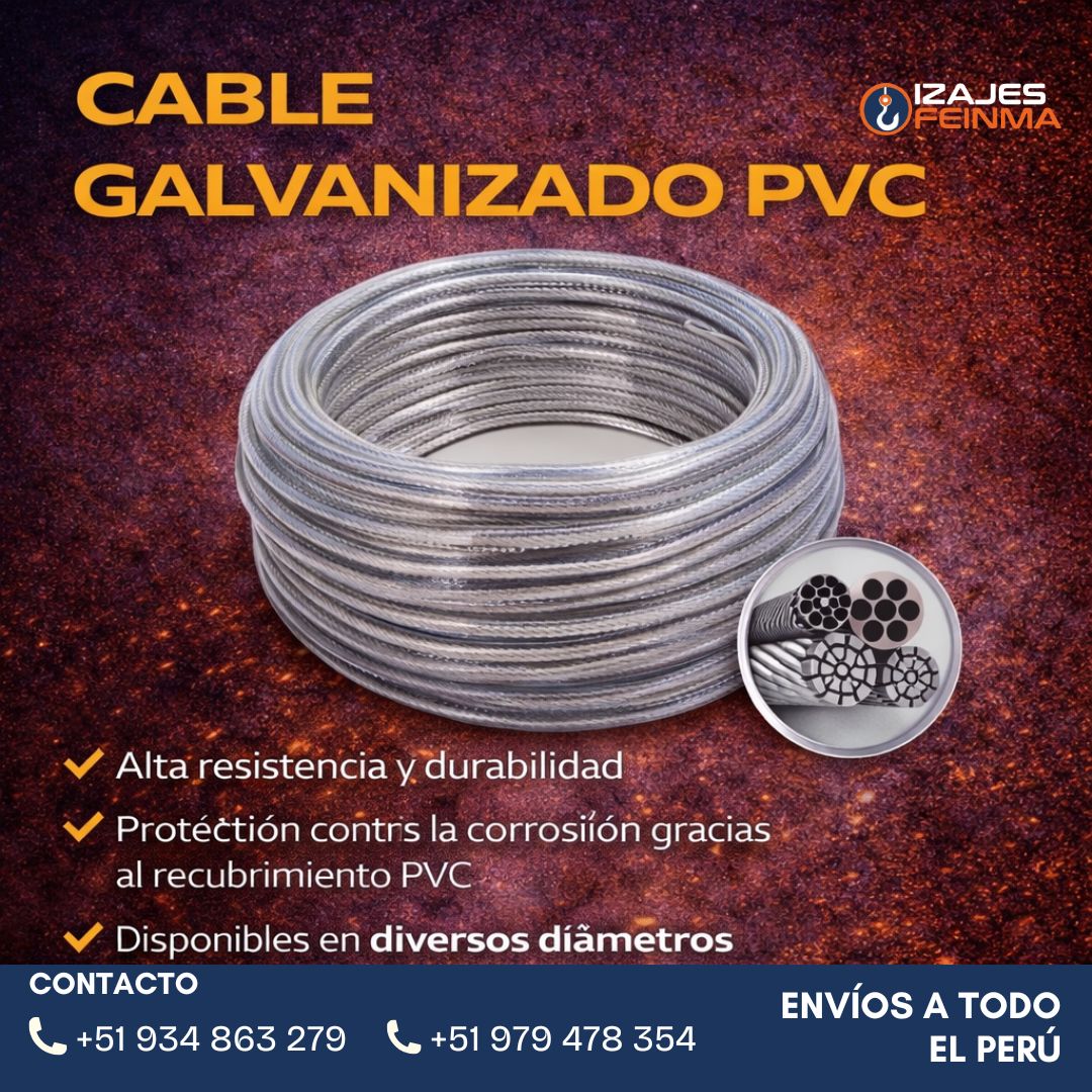 CABLE GALVANIZADO PVC