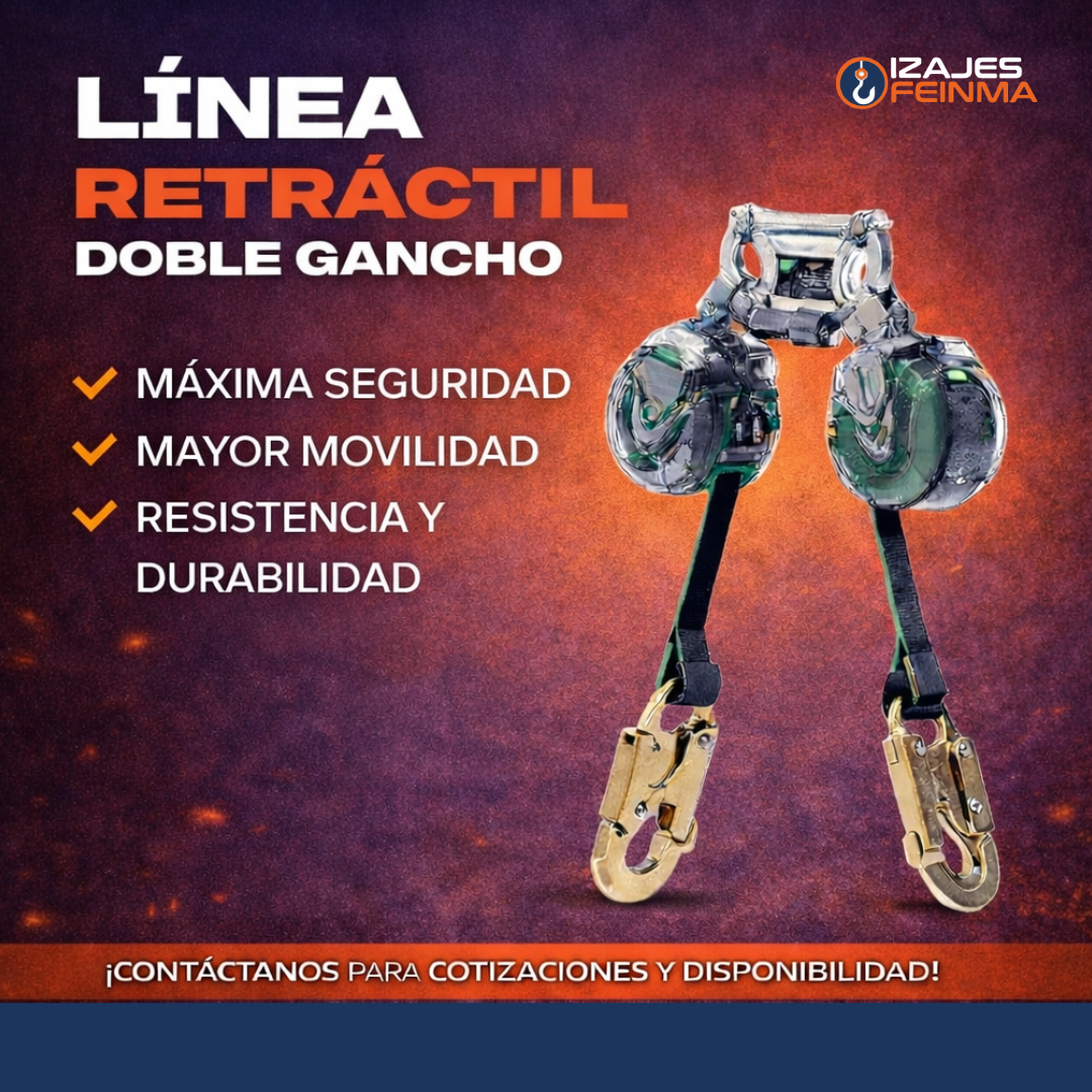 LÍNEA RETRÁCTIL DOBLE GANCHO
