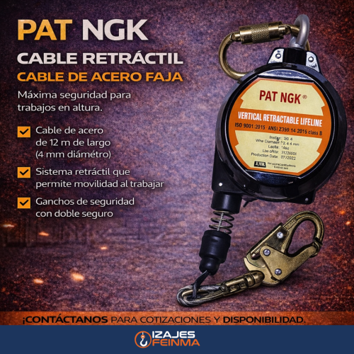 LÍNEA RETRÁCTIL PAT NGK